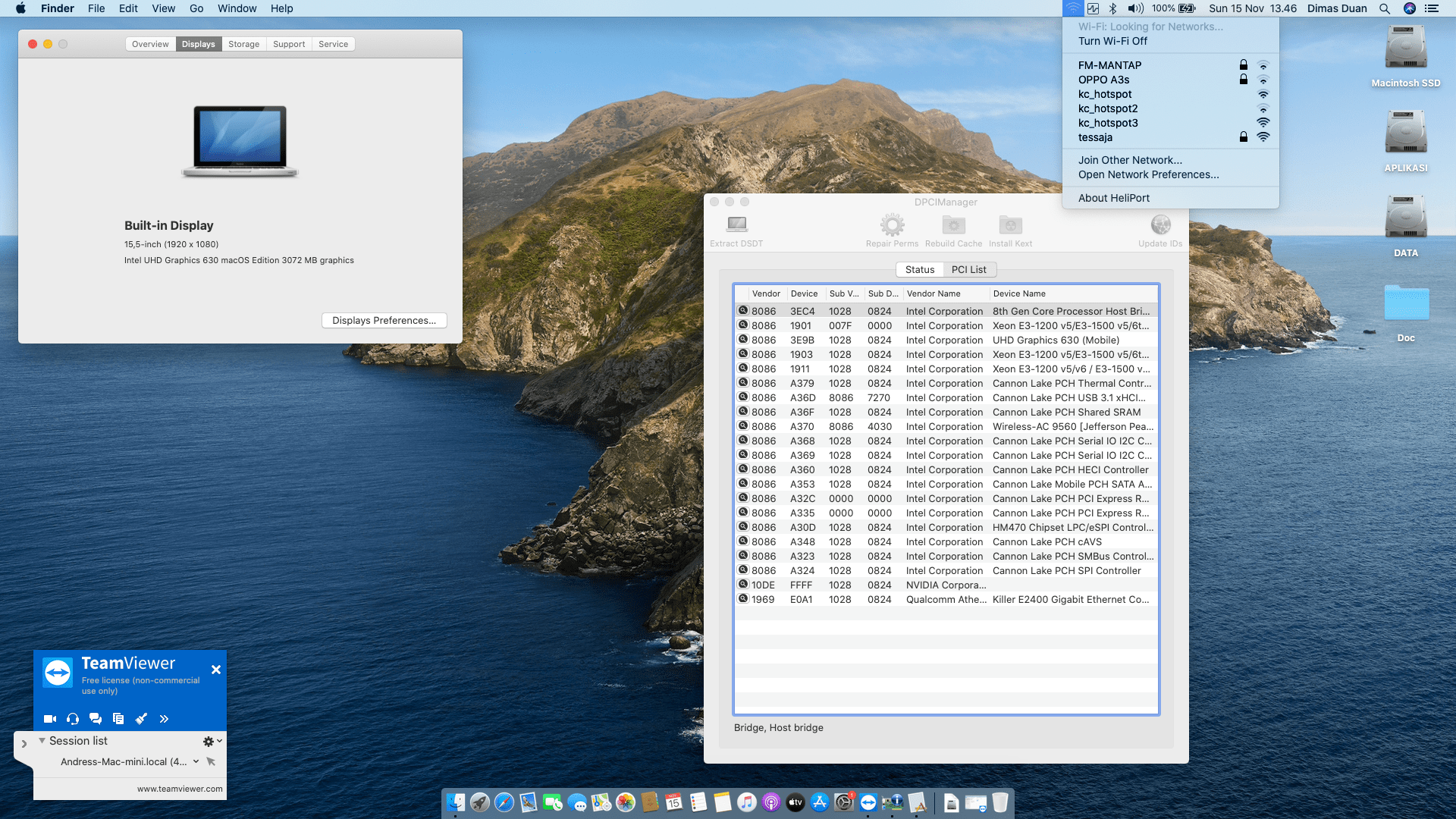 Dell Inspiron G5 15 5587 [CoffeeLake   Intel UHD 630 + I2C]   OpenCore 2